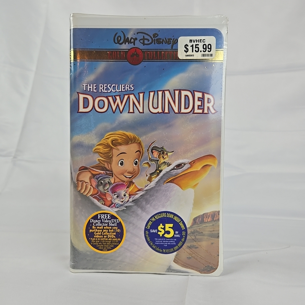 The Rescuers Down Under (VHS, 2000, Gold Collection Edition) Walt Disney